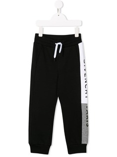 Givenchy Kids спортивные брюки с контрастным логотипом