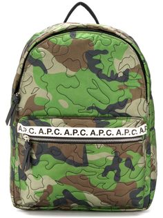 A.P.C. рюкзак с камуфляжным принтом