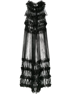 Comme Des Garçons Noir Kei Ninomiya платье миди с лентами