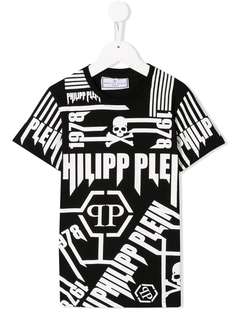 Philipp Plein Junior футболка с графичным принтом