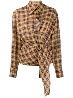 MRZ клетчатая юбка с запахом