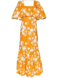 Johanna Ortiz платье макси Listen To Your Heart с цветочным принтом
