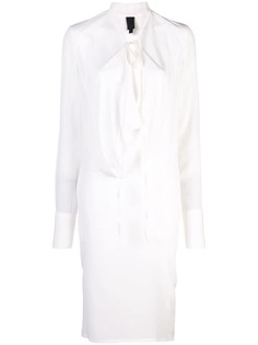 Vera Wang платье с драпировкой спереди