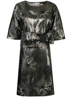 Lanvin коктейльное платье с металлическим отблеском