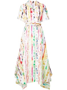 Rosie Assoulin платье-рубашка с принтом мазков краски