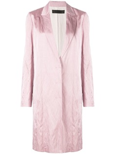 Haider Ackermann тренч с эффектом металлик