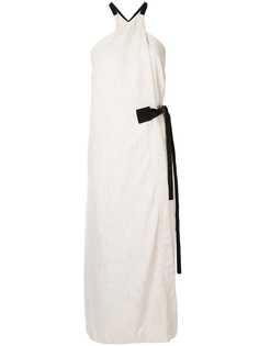 Rosetta Getty платье с запахом с контрастным поясом