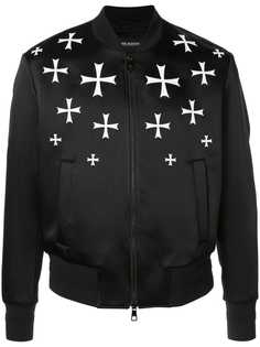 Neil Barrett куртка-бомбер с принтом