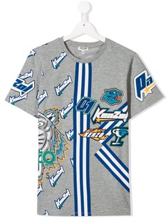 Kenzo Kids футболка с принтом тигра