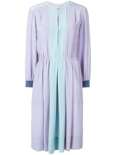 Agnona платье из крепдешина в стиле колор-блок
