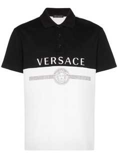 Versace рубашка-поло с логотипом Medusa