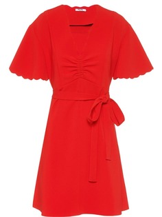 Miu Miu платье Faille из ткани кади