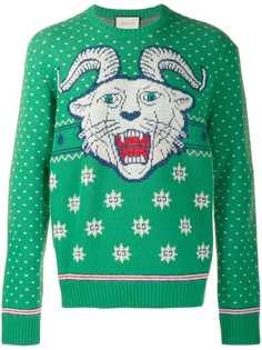 Gucci джемпер вязки интарсия
