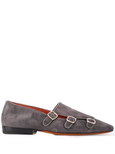 Santoni лоферы с пряжками