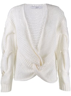 Iro топ крупной вязки с запахом