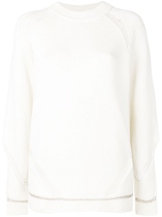 See By Chloé джемпер с эффектом потертости