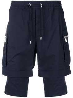 Balmain шорты-карго с талией на шнурке