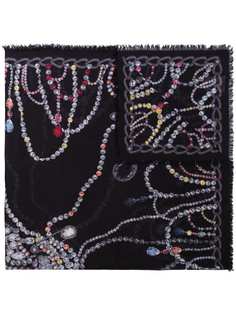 Alexander McQueen платок с принтом Skull