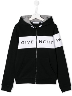 Givenchy Kids худи на молнии с логотипом