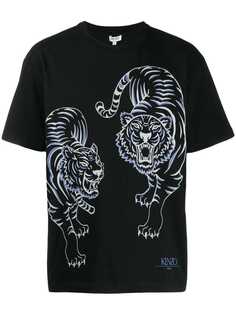 Kenzo футболка с принтом Tiger