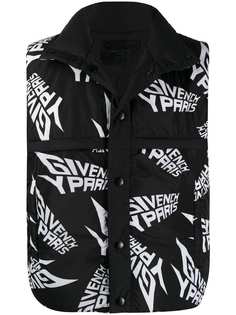 Givenchy жилет со сплошным принтом логотипа