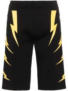 Neil Barrett шорты с принтом Bolt