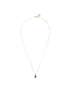 Alexander McQueen колье с кристаллами и декором Skull