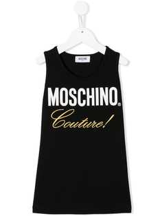 Moschino Kids топ без рукавов с логотипом