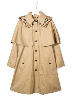 Burberry Kids многослойный тренч Bethel