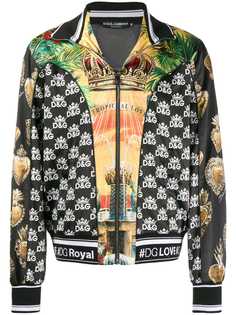 Dolce & Gabbana куртка-бомбер с принтом