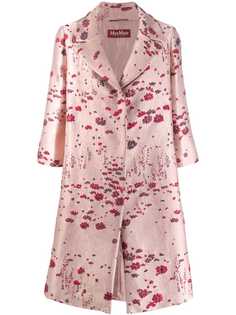 Max Mara жаккардовое пальто с цветочным узором