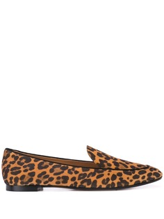 Aquazzura leopard print flat loafers