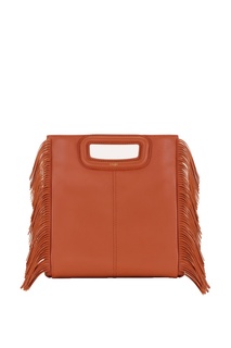 Терракотовая сумка с бахромой Maje
