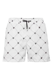 Белые шорты с черепами Philipp Plein