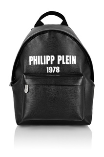Рюкзак из кожи с надписью Philipp Plein