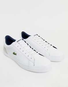 Белые кожаные кроссовки Lacoste lerand - Белый