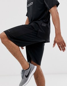 Баскетбольные шорты с сетчатыми вставками по бокам ASOS 4505 - Черный