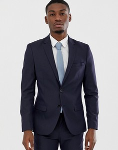 Темно-синий узкий пиджак Celio - Темно-синий