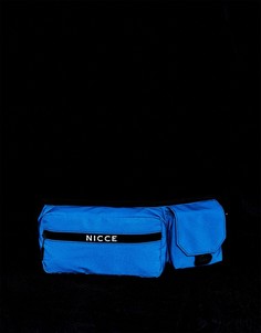 Темно-синяя сумка через плечо со светоотражающей отделкой Nicce - Темно-синий