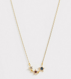 Золотистое ожерелье со звездами и кристаллами Swarovski от Accessorize - Золотой