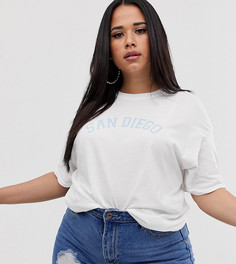 Футболка In The Style Curve San Diego - Белый