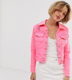 Неоново-розовая джинсовая куртка Parisian Petite - Розовый