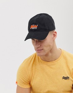 Черная бейсболка с логотипом Superdry - Черный