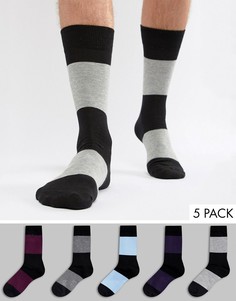 Комплект из 5 пар носков French Connection - Черный