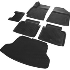 Комплект ковриков салона и багажника Rival для Kia Cerato IV седан (2018-н.в.), полиуретан, без крепежа, K12802003-4