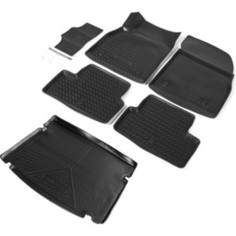 Комплект ковриков салона и багажника Rival для Chevrolet Cruze I хэтчбек (2011-2015), полиуретан, K11003002-1