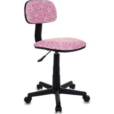 Кресло Бюрократ CH-201NX/hearts-pk розовый сердца