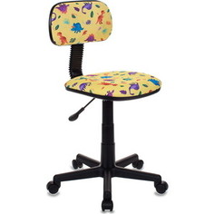 Кресло Бюрократ CH-201NX/dino-y желтый динозаврики