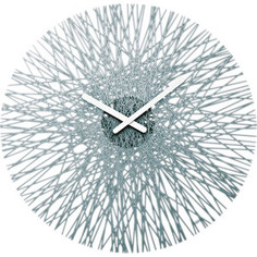 Часы настенные серые Koziol Silk (2328540)