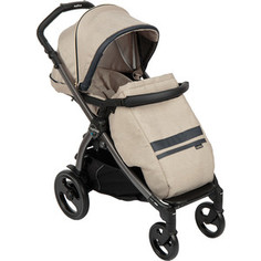 Коляска прогулочная Peg-Perego BOOK PLUS POP UP, с шасси BOOK 51 TITANIA Luxe Ecru